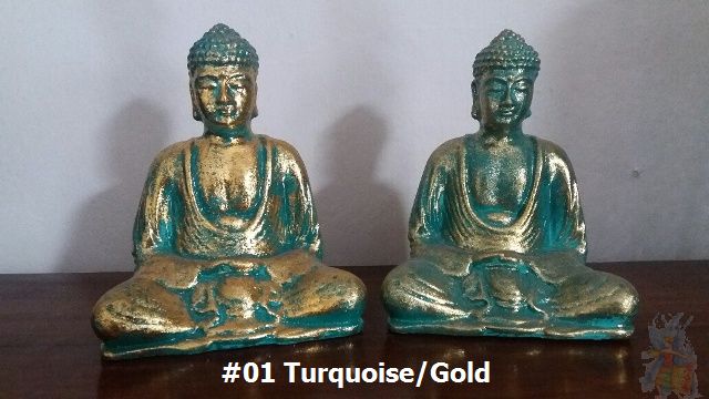 Colorful Resin Sculptures - Sitting Buddha